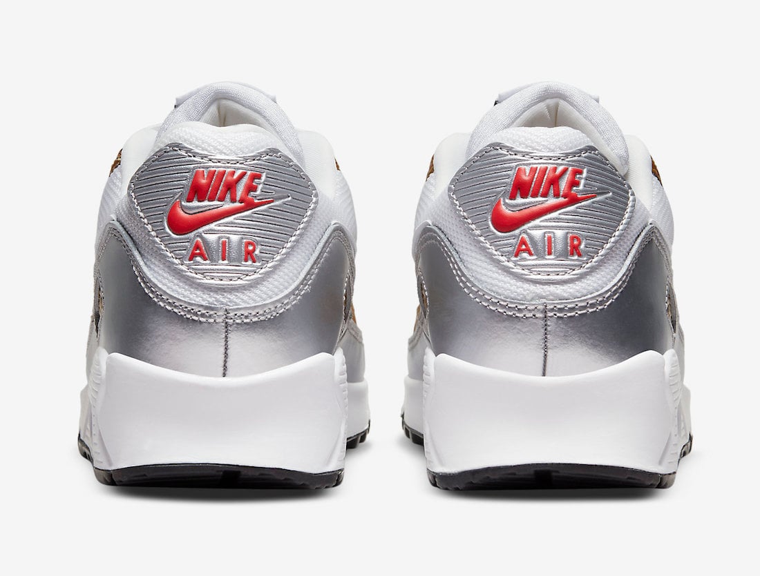 Nike Air Max 90 White Metallic Gold Silver DJ6208-100 Release Date Info