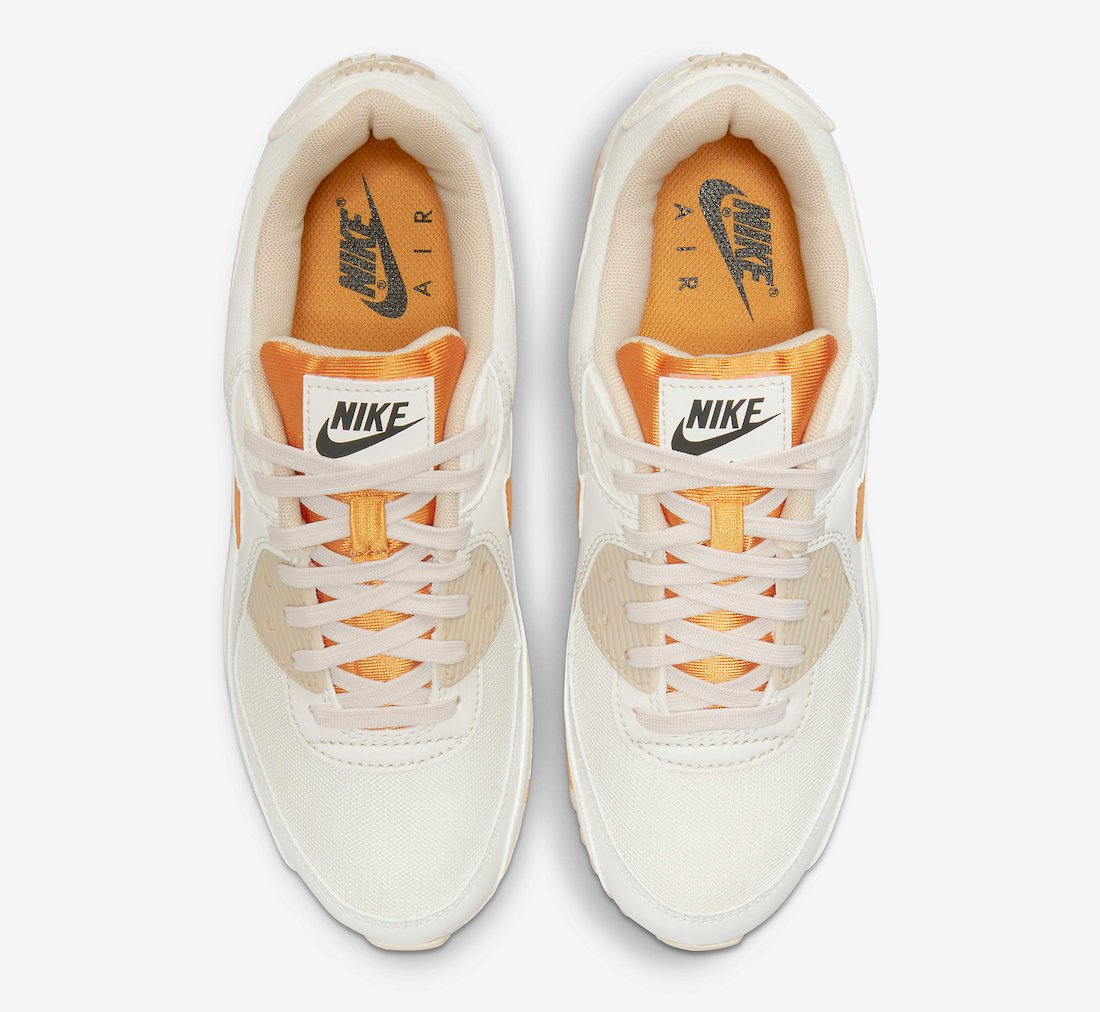 Nike Air Max 90 White Orange DQ8593-001 Release Date Info