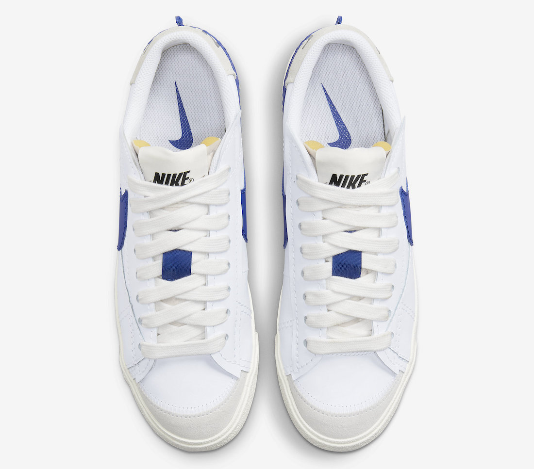 Nike Blazer Low Jumbo White Blue DQ8768-100 Release Date Info