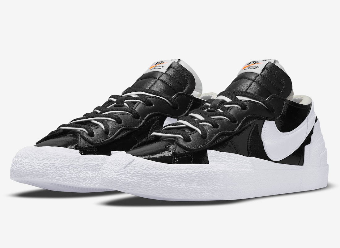 Sacai x Nike Blazer Low ‘Black Patent’ Releases March 31st