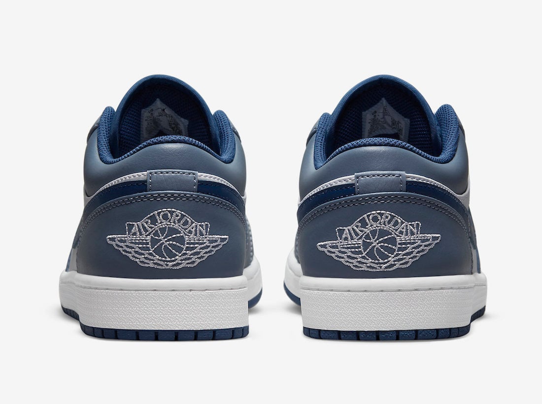 Air Jordan 1 Low White Navy Blue 553558-414 Release Date Info