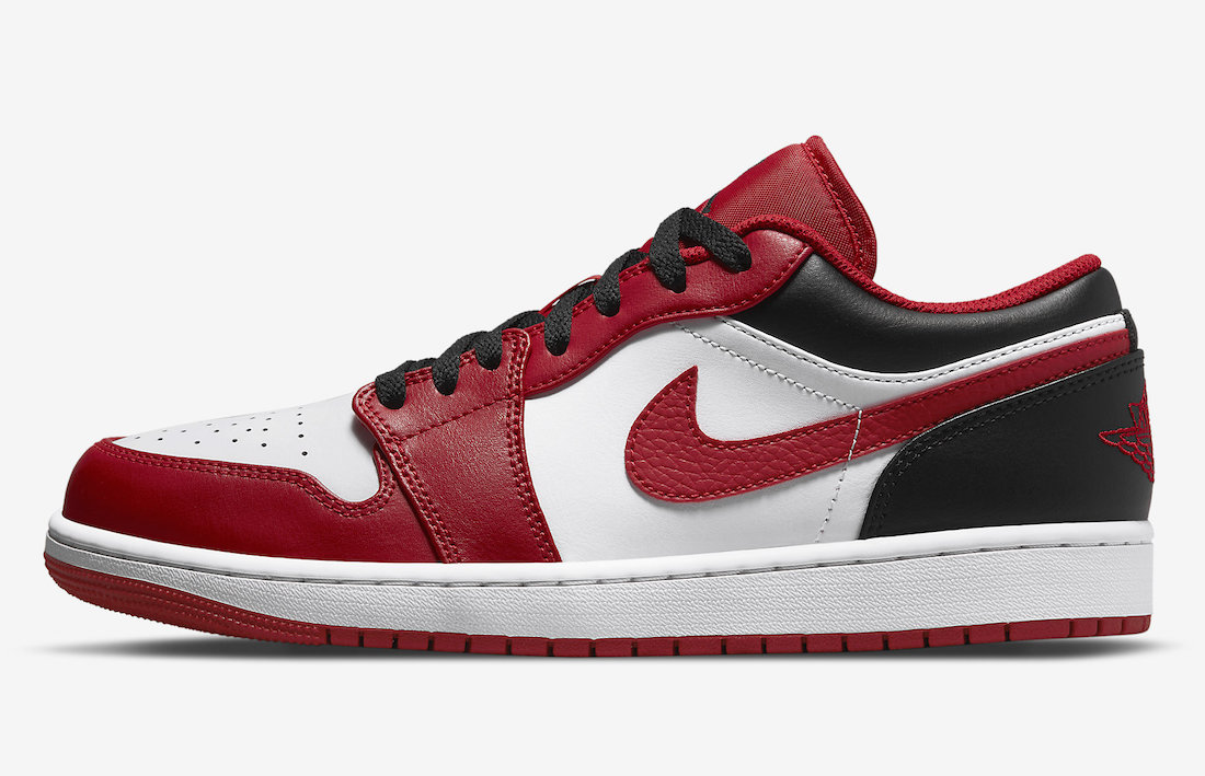 Air Jordan 1 Low White Red Black 553558-163 Release Date Info ...