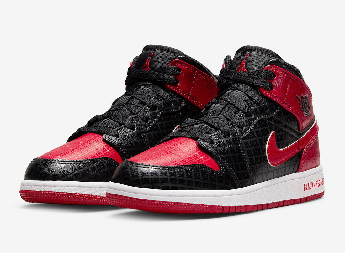 Air Jordan 1 Mid ‘Bred’ 2022 Official Images