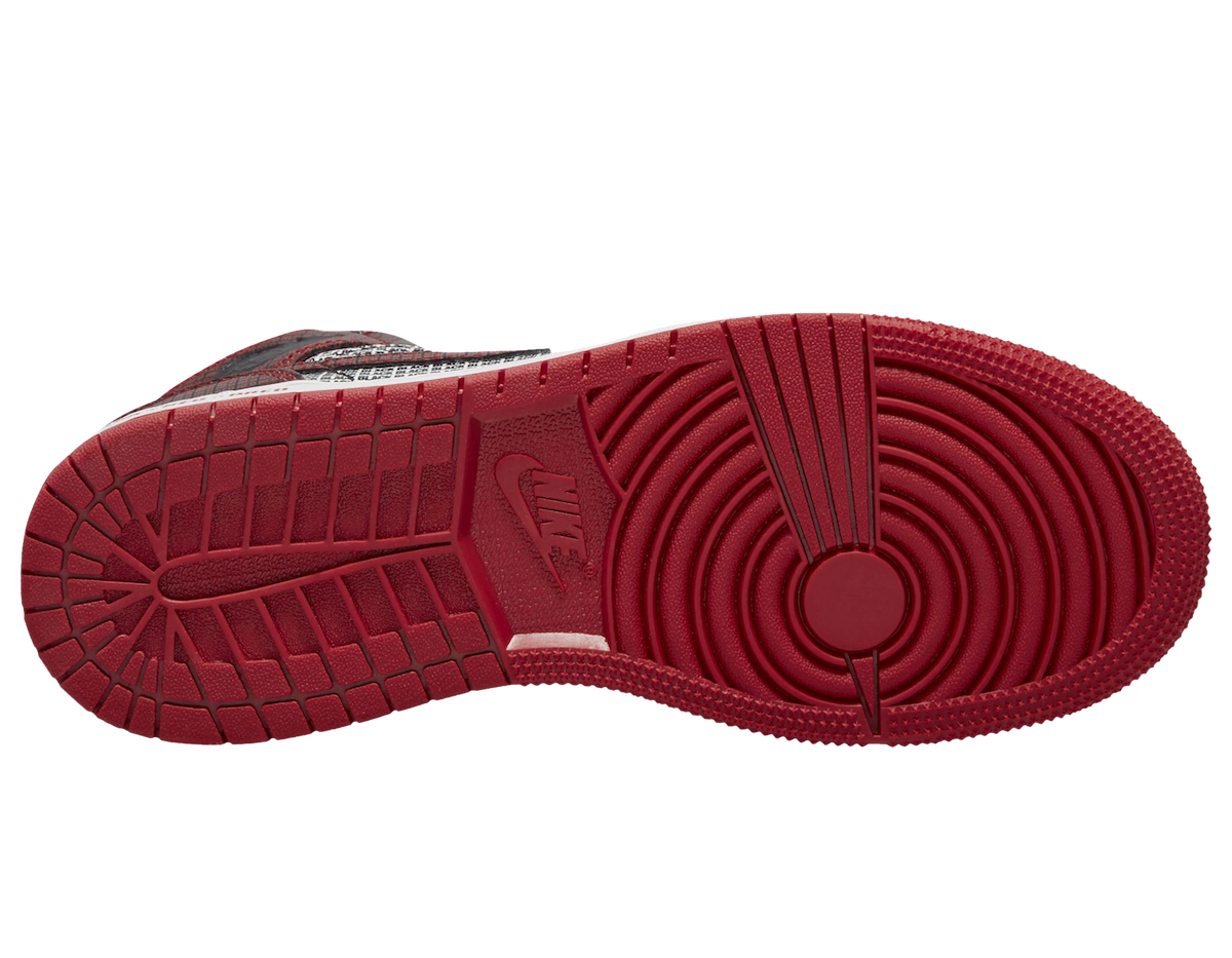 Air Jordan 1 Mid GS Black + Red = Bred DM9650-001 Release Date Info