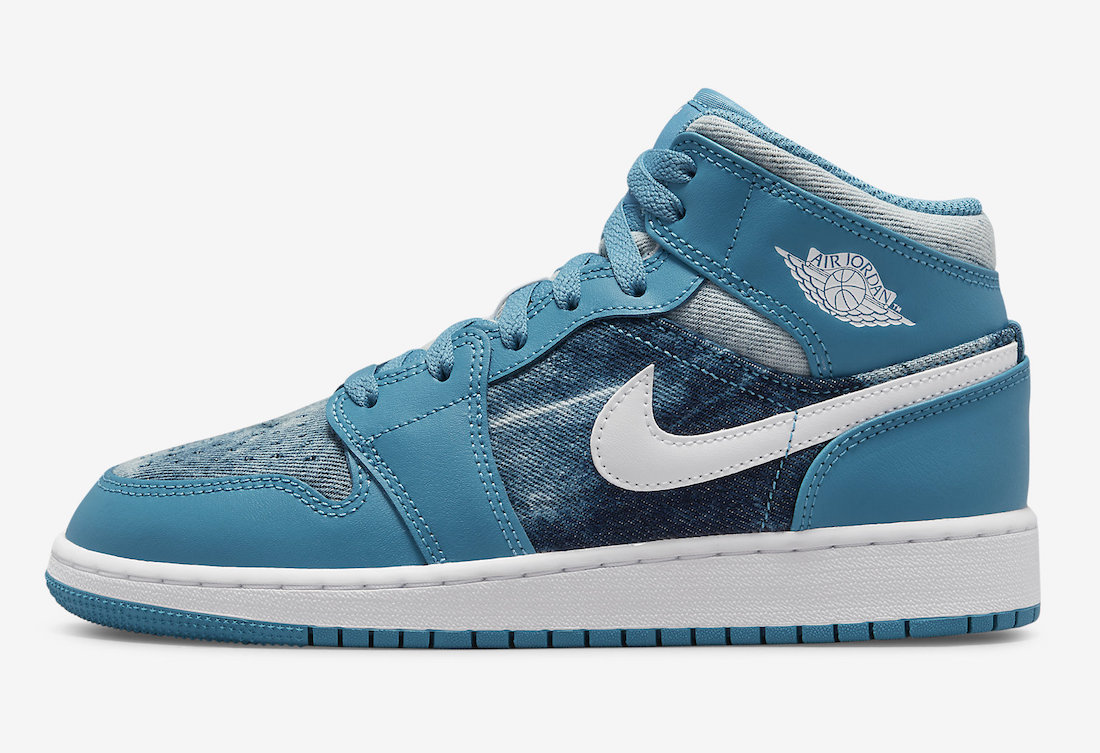 Air Jordan 1 Mid GS Washed Denim DM8951-400 Release Date Info