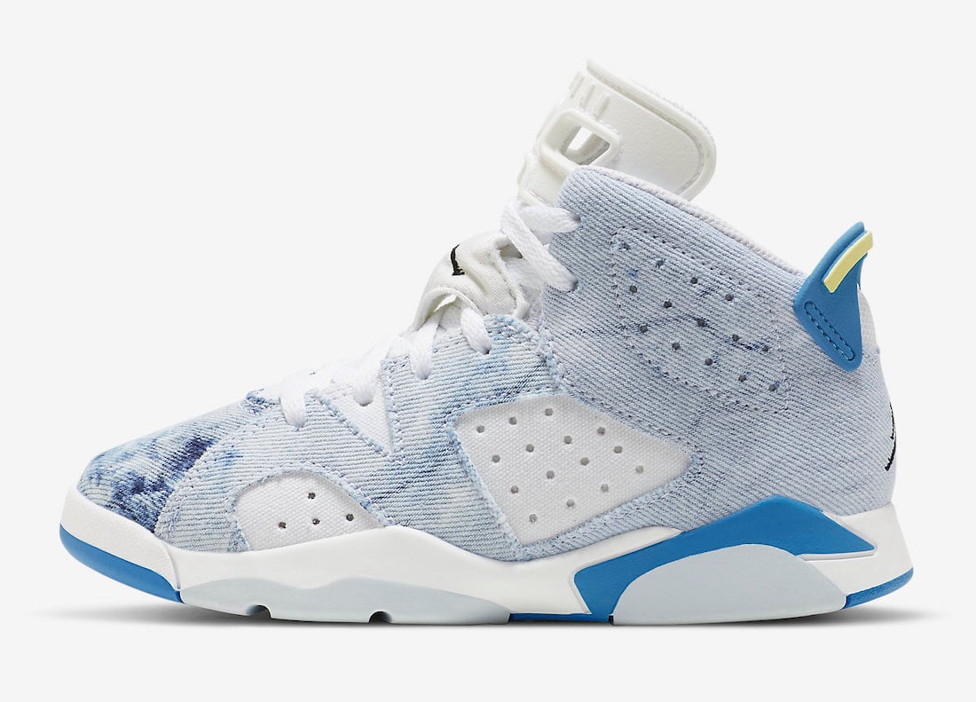 Air Jordan 6 Acid Wash Denim Kids DX6176-100 Release Date Info