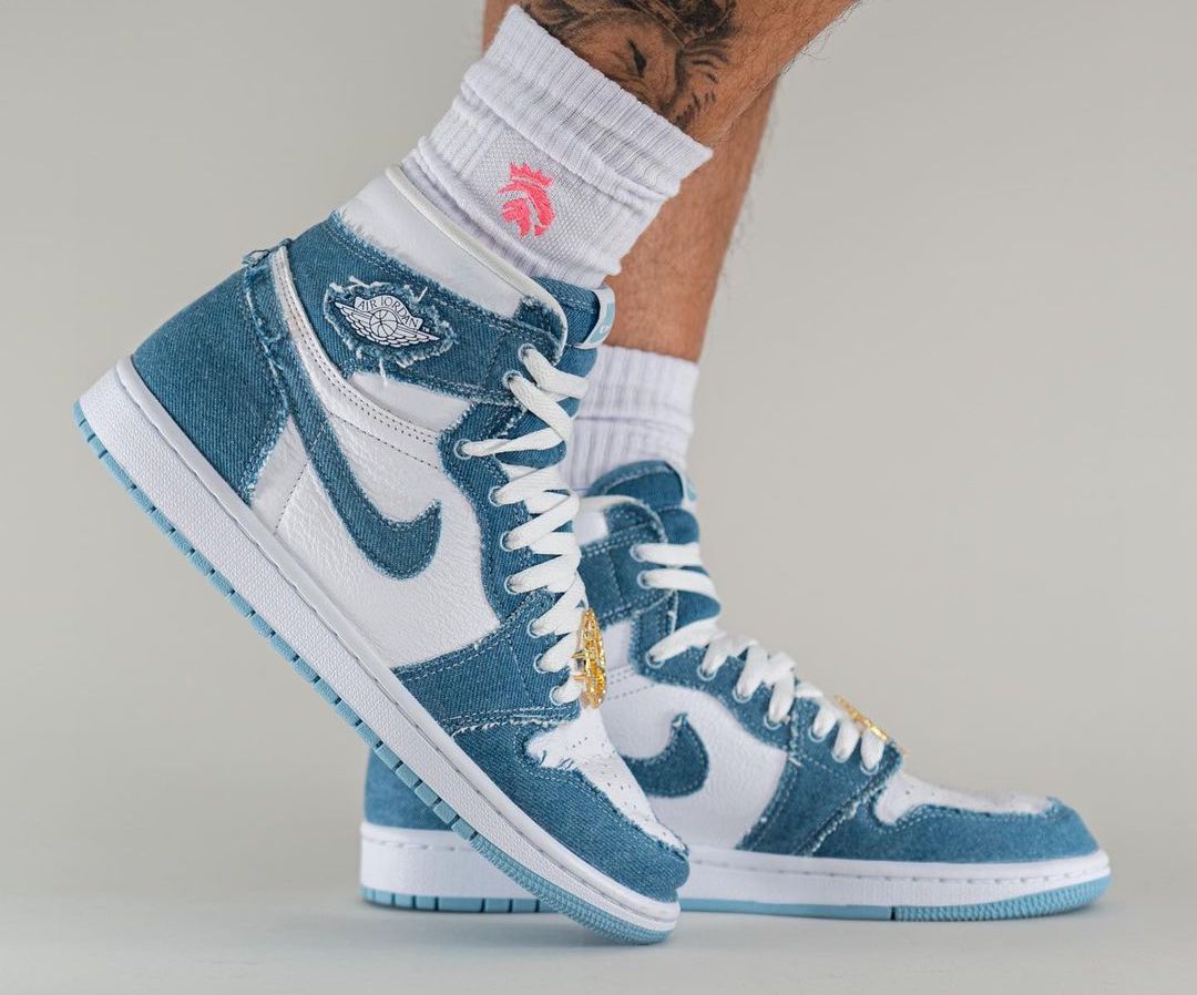 Denim Air Jordan 1 WMNS DM9036-104 On-Feet