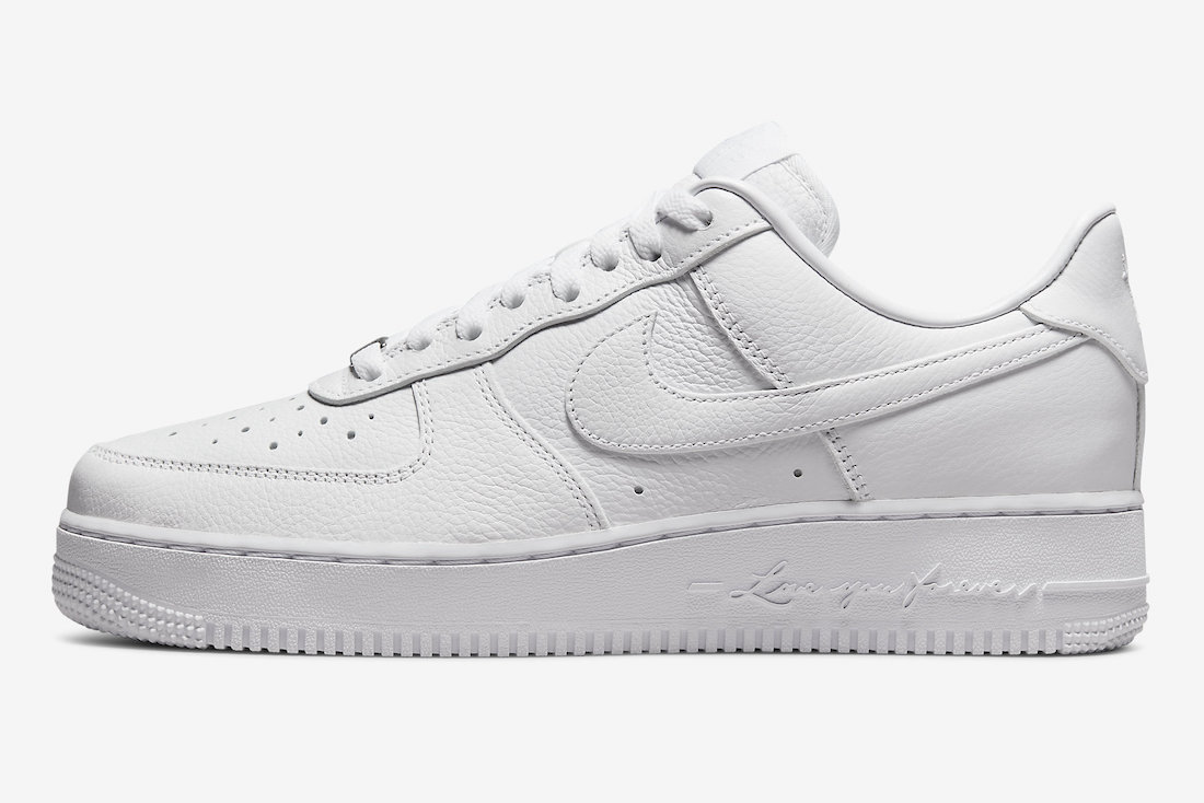 Drake NOCTA Nike Air Force 1 Low White CZ8065-100 Release Date