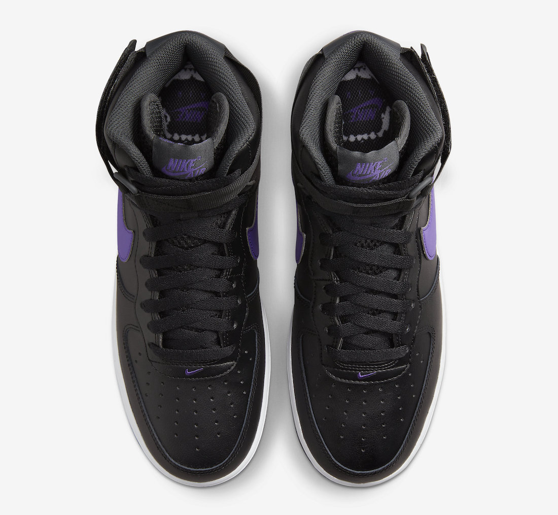 Nike Air Force 1 High Hoops Black Purple DH7453-001 Release Date Info