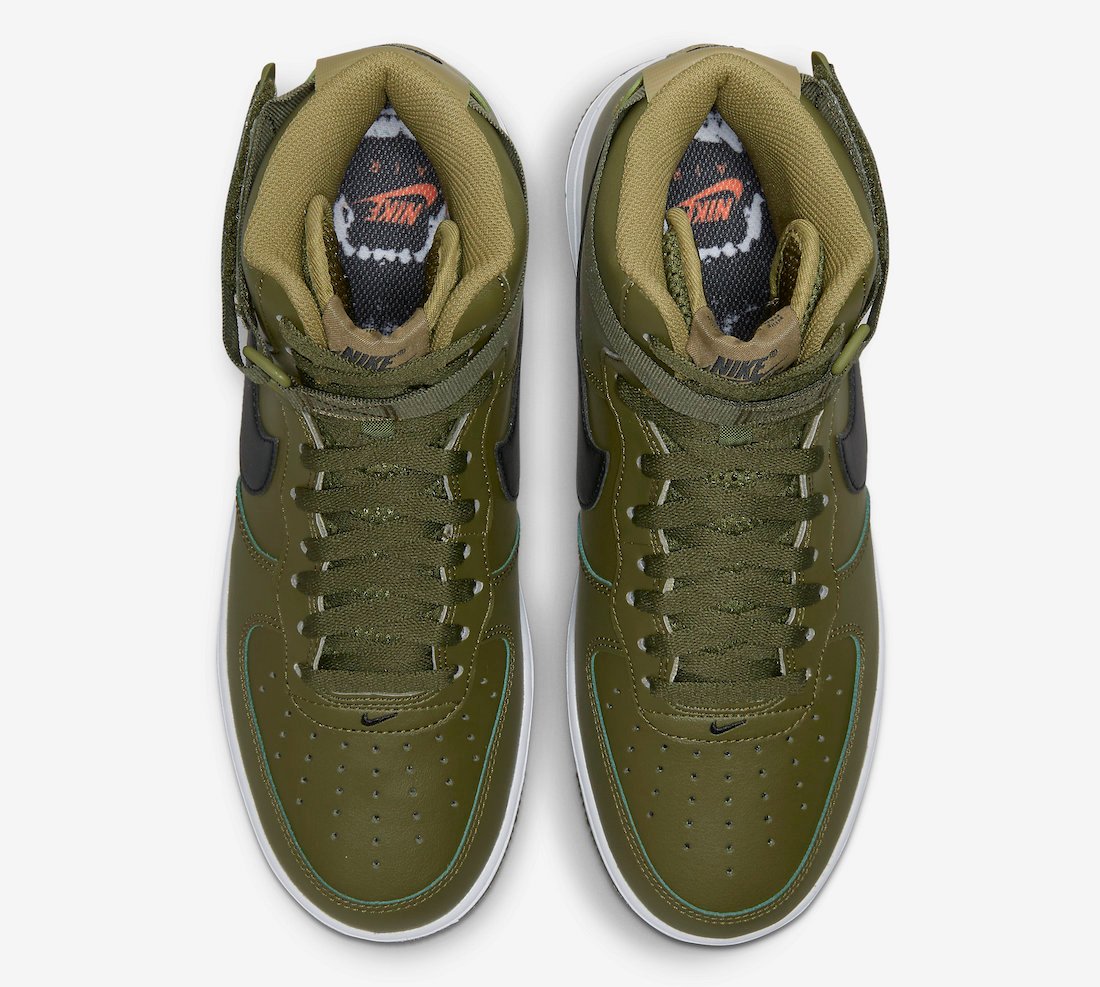 Nike Air Force 1 High Hoops Olive DH7453-300 Release Date Info