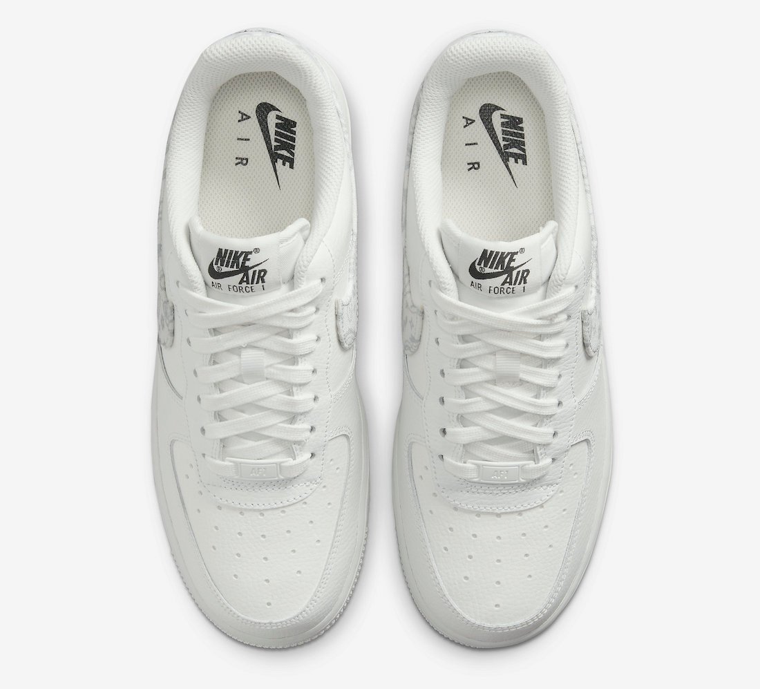 Nike Air Force 1 Low White Paisley DJ9942-100 Release Date Info