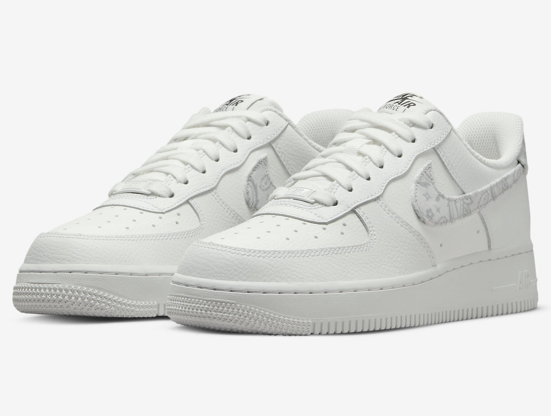 Nike Air Force 1 Low White Paisley DJ9942-100 Release Date Info