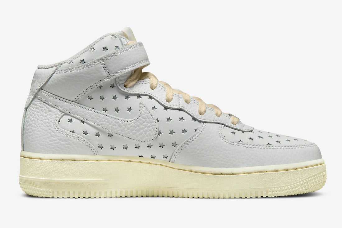 Nike Air Force 1 Mid Cut-Out Stars DV3451-100 Release Date Info