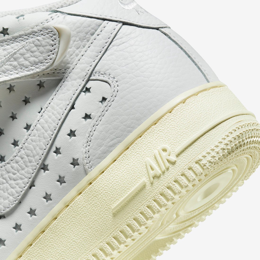 Nike Air Force 1 Mid Cut-Out Stars DV3451-100 Release Date Info