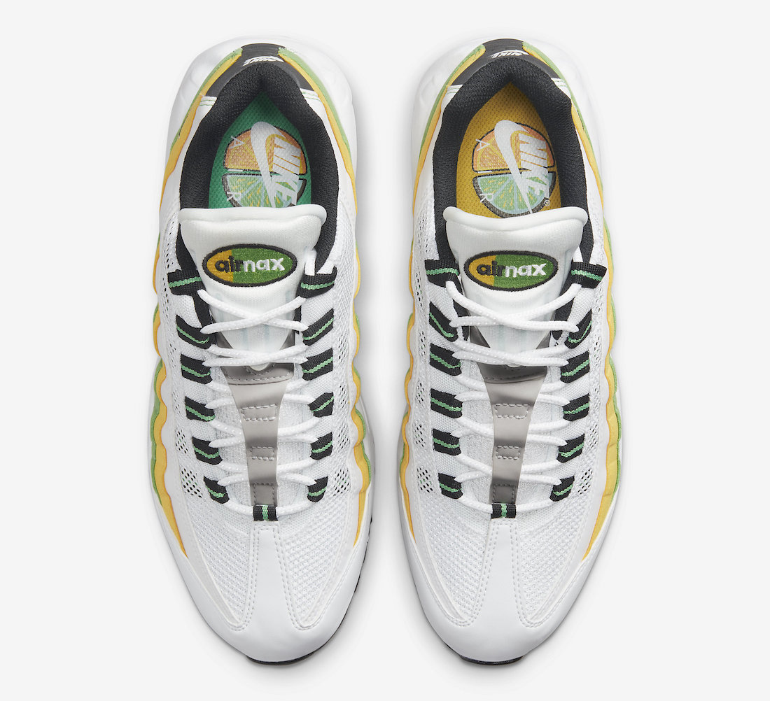 Nike Air Max 95 Lemon Lime DQ3429-100 Release Date Info