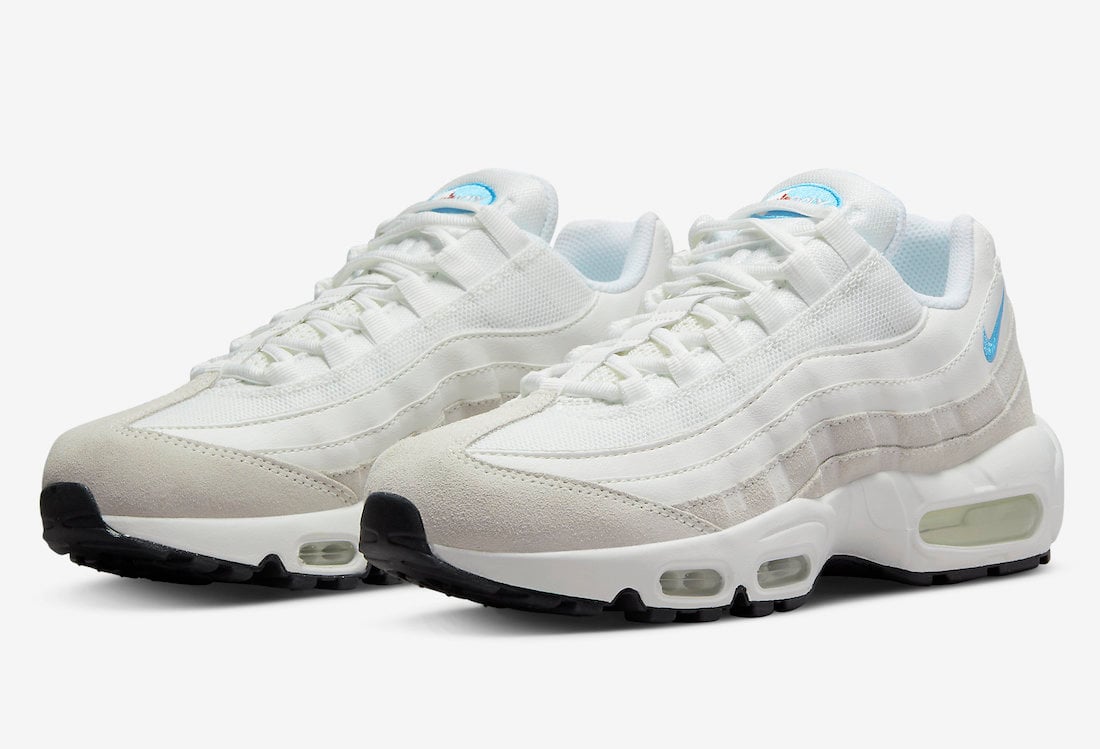 Nike Air Max 95 in Summit White and University Blue