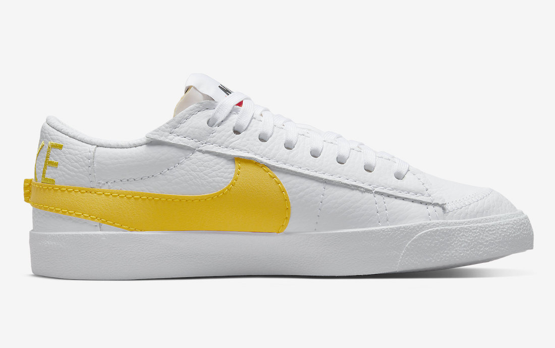 Nike Blazer Low Jumbo White Yellow DV3506-100 Release Date Info