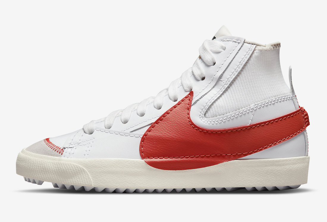 Nike Blazer Mid 77 Jumbo White Red DH7690-100 Release Date Info