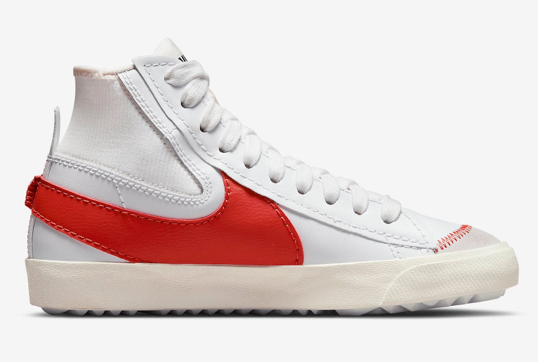 Nike Blazer Mid 77 Jumbo White Red DH7690-100 Release Date Info
