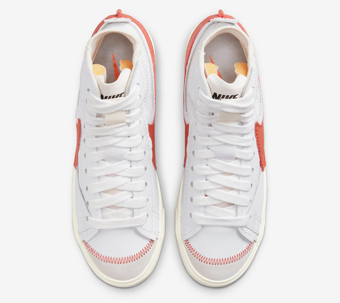 Nike Blazer Mid 77 Jumbo White Red DH7690-100 Release Date Info