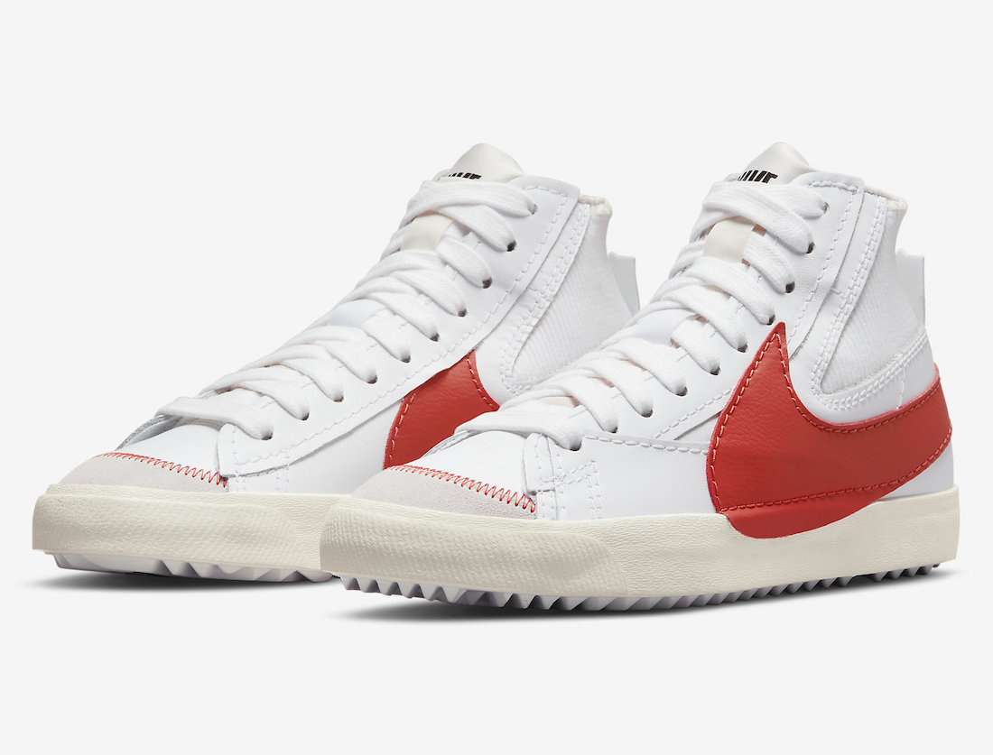 Nike Blazer Mid 77 Jumbo White Red DH7690-100 Release Date Info