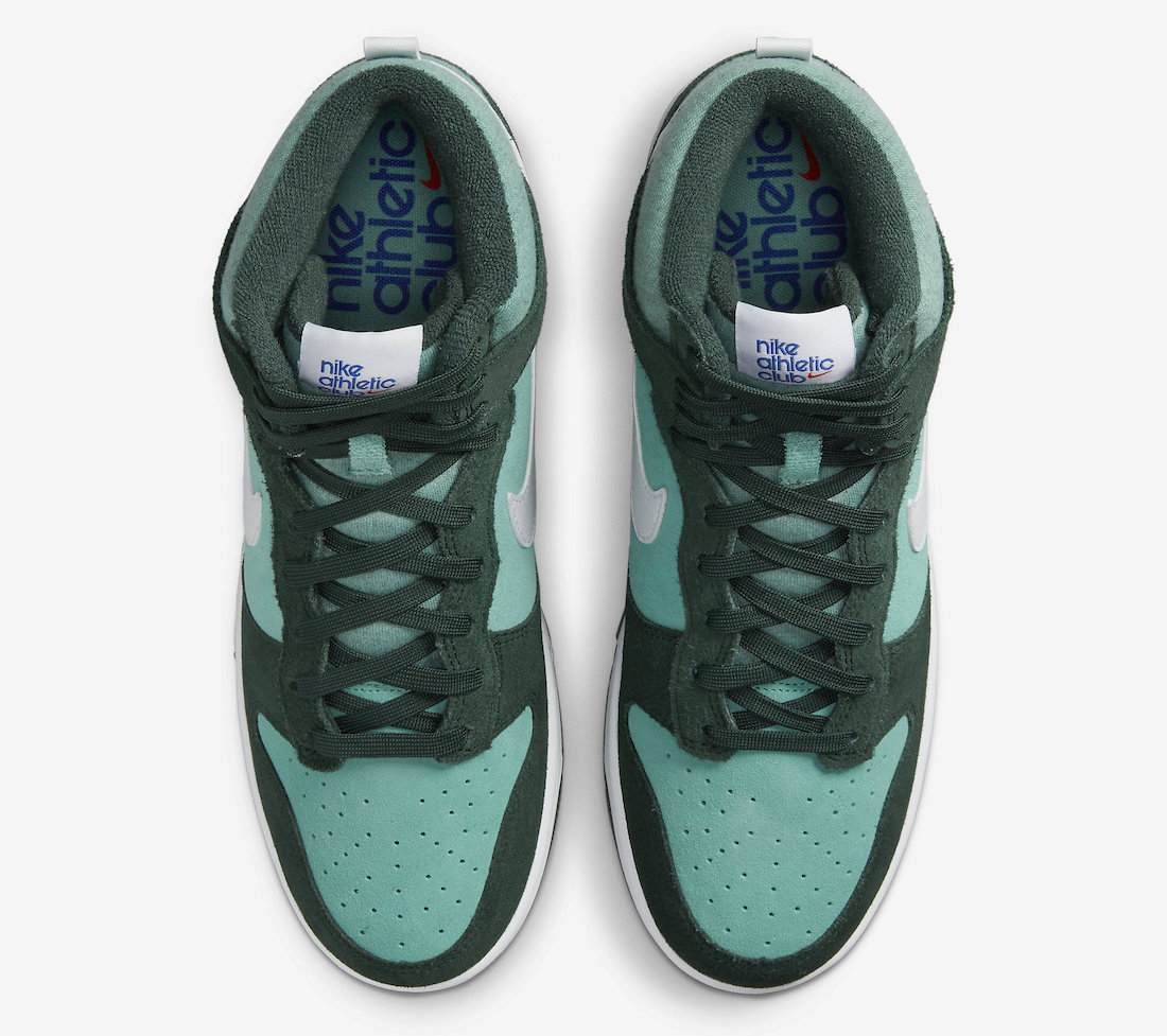 Nike Dunk High Athletic Club Pro Green Washed Teal White DJ6152-300 Release Date Info