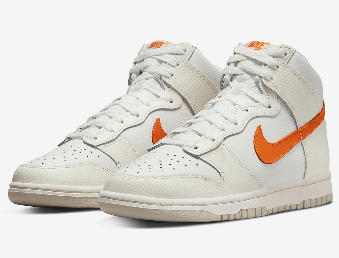 Nike Dunk High Releasing in White and Orange