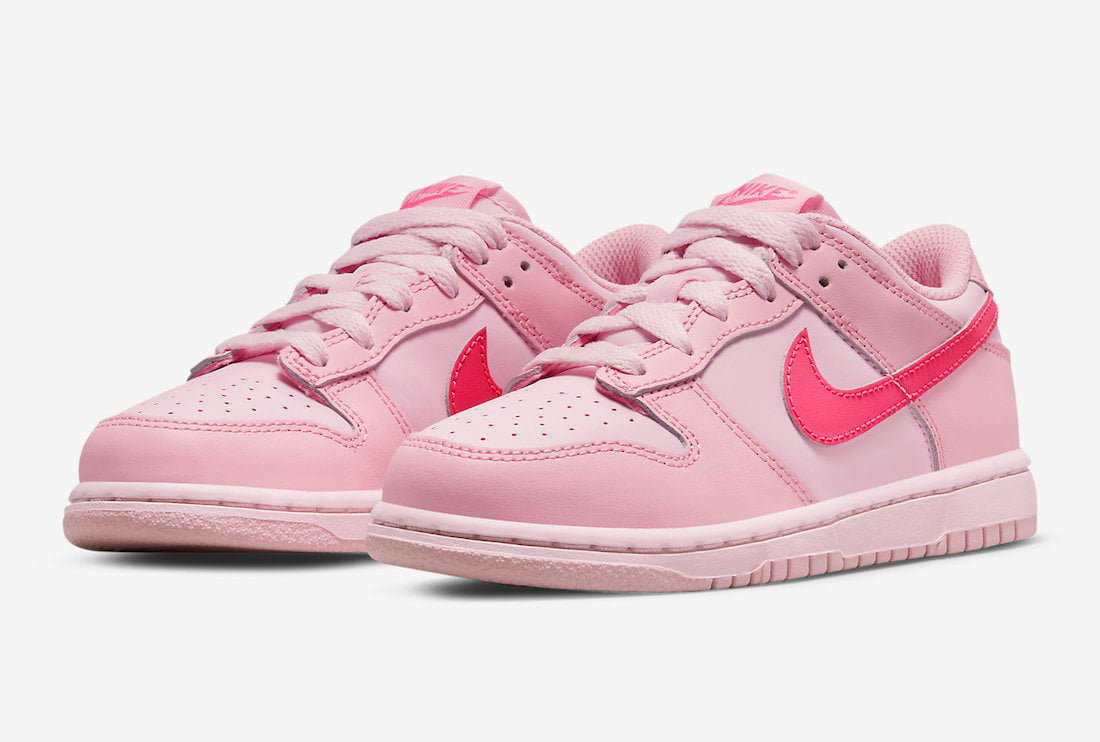 Nike Dunk Low GS Triple Pink DH9756-600 Release Date Info