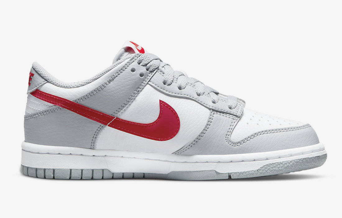 Nike Dunk Low GS White Grey Red DV7149-001 Release Date Info