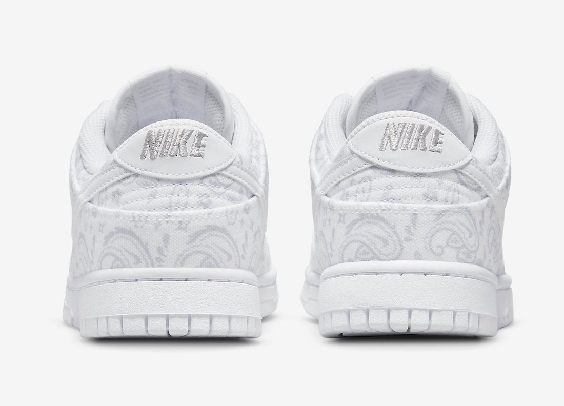 Nike Dunk Low White Paisleys  DJ9955-100 Release Date Info