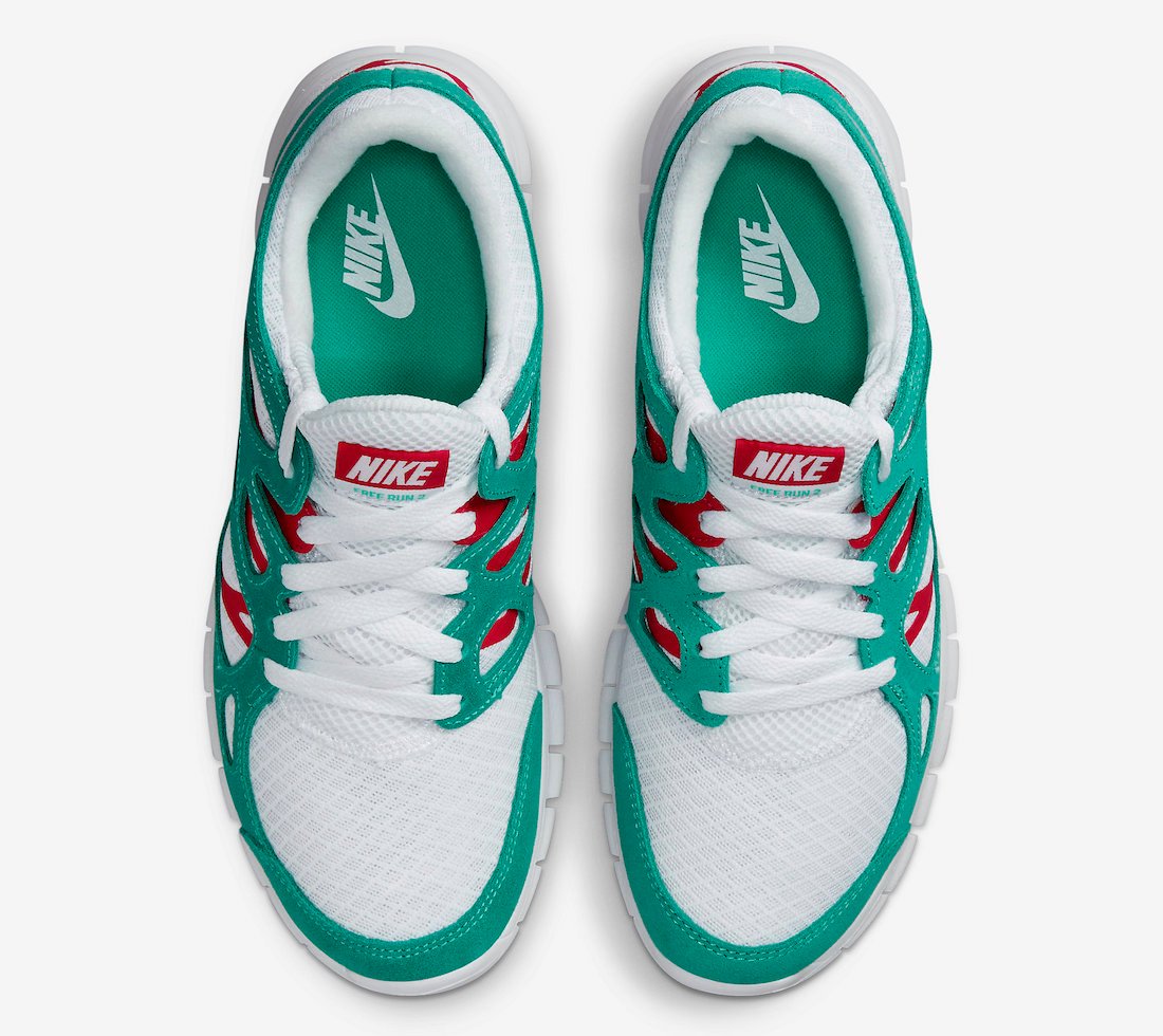 Nike Free Run 2 White Berry Green DR9877-100 Release Date Info