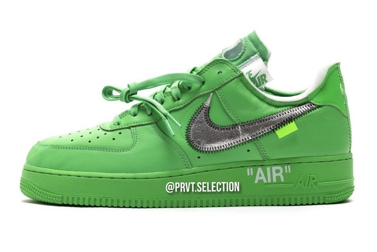 off white nike air force 1 low green dx1419 300 release date info 2