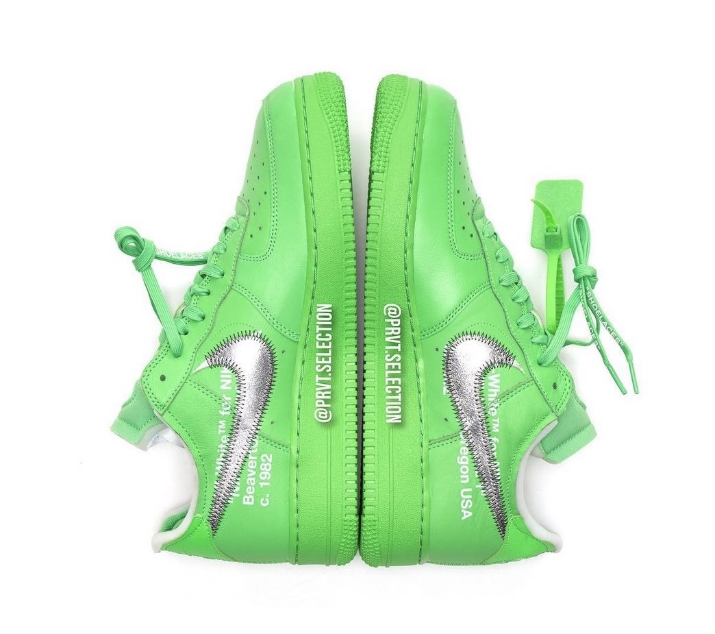 off white nike air force 1 low green dx1419 300 release date info 4