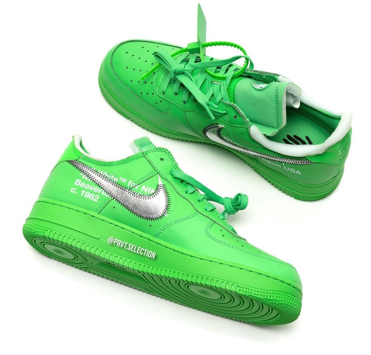 off white nike air force 1 low green dx1419 300 release date info 7