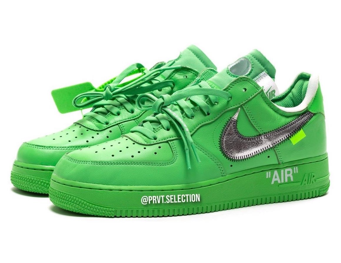 Off-White Nike Air Force 1 Low Green DX1419-300 Release Date Info