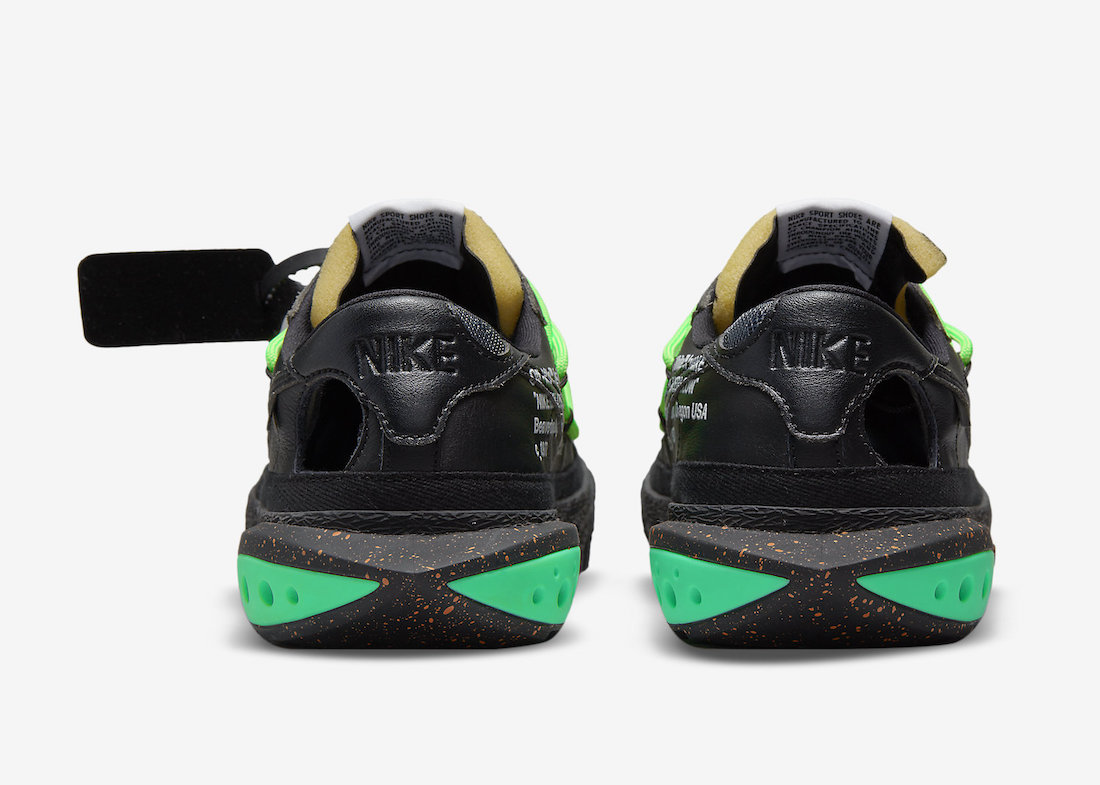 Off-White Nike Blazer Low Black Electro Green DH7863-001 Release Date Info