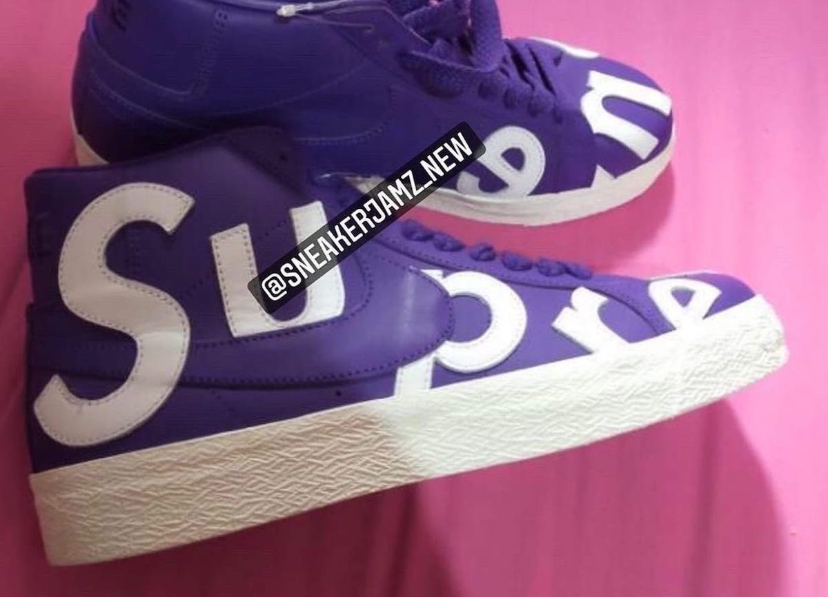 First Look: Supreme x Nike SB Blazer Mid