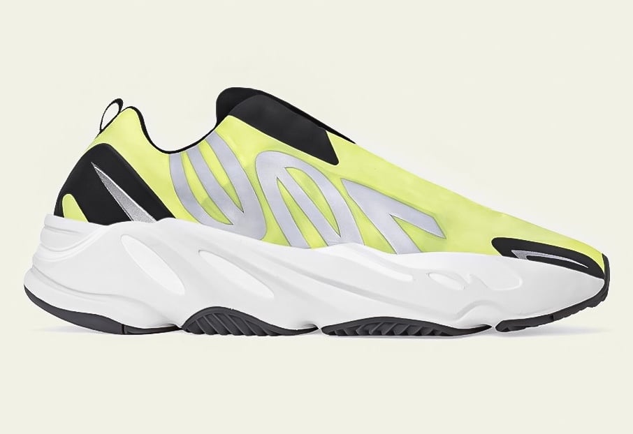 adidas Yeezy Boost 700 MNVN Laceless Phosphor GY2055 Release Date Info