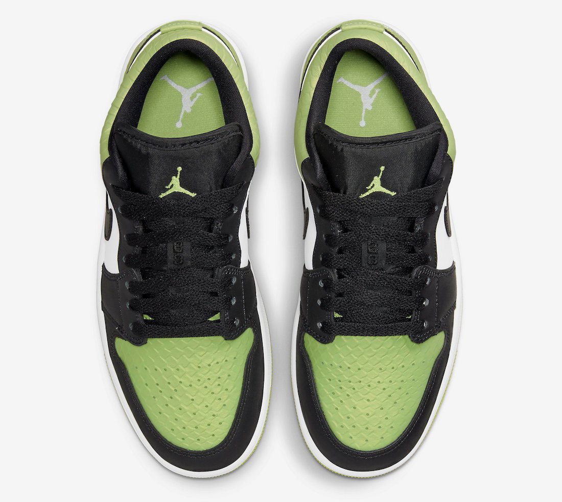 Air Jordan 1 Low Vivid Green Snakeskin DX4446-301 Release Date Info