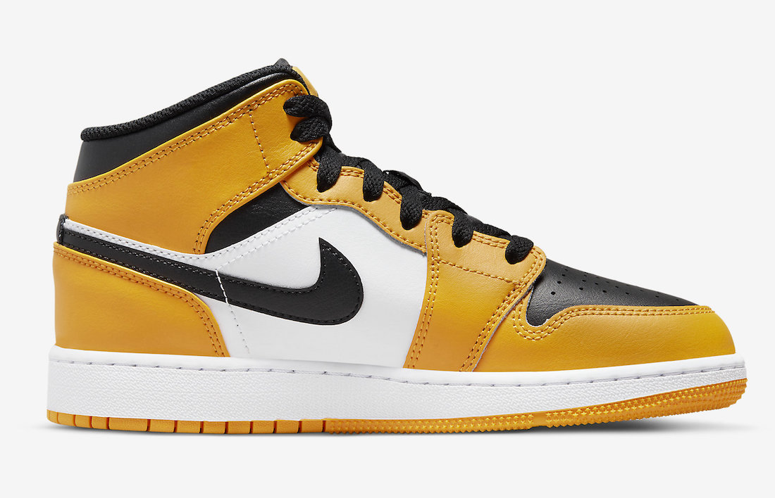 Air Jordan 1 Mid GS Yellow Black 554725-701 Release Date Info