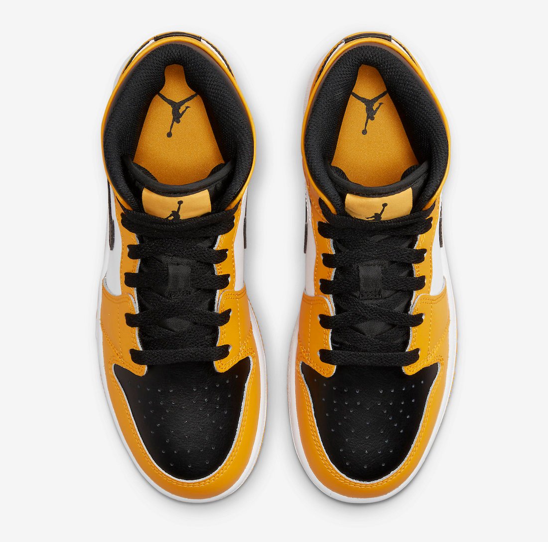 Air Jordan 1 Mid GS Yellow Black 554725-701 Release Date Info