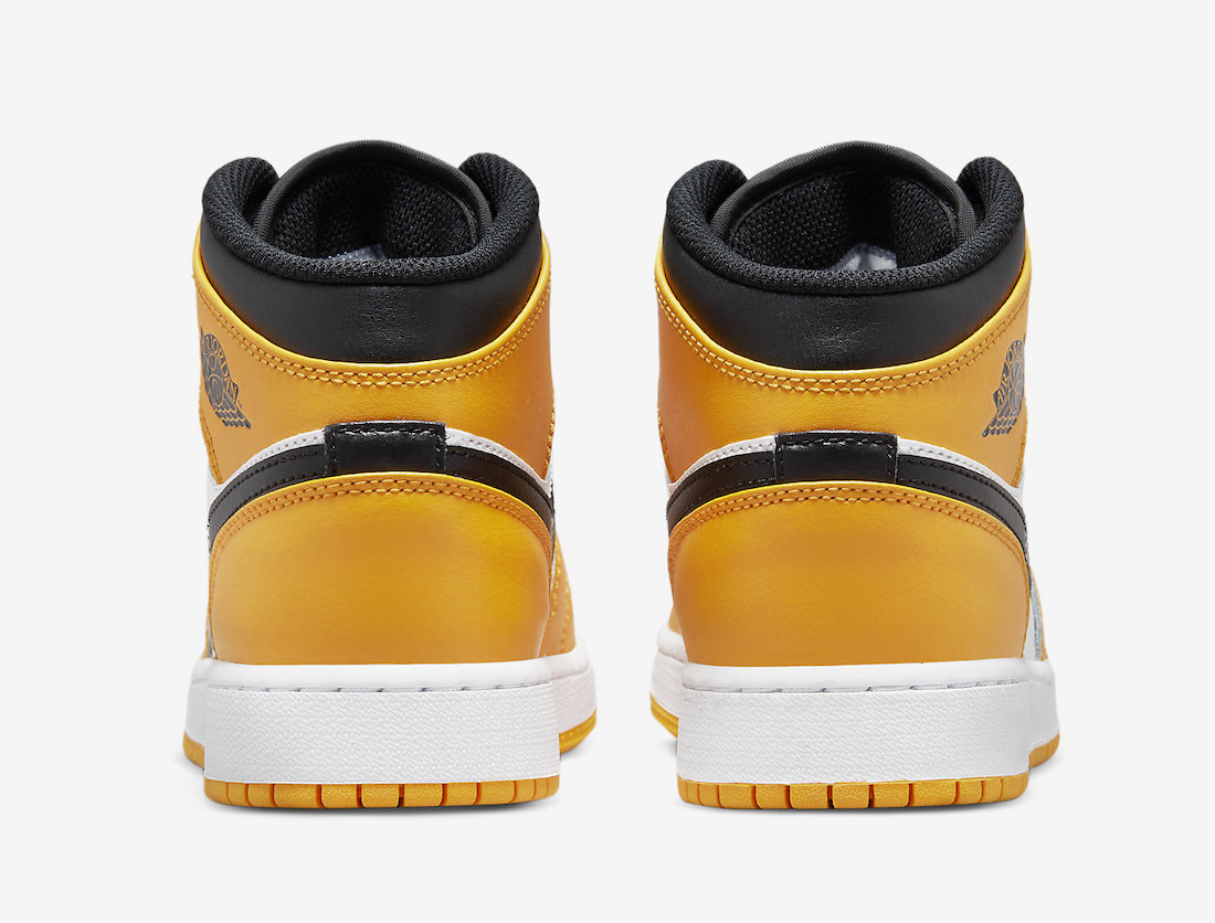 Air Jordan 1 Mid GS Yellow Black 554725-701 Release Date Info