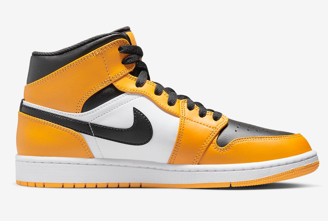 air jordan 1 mid yellow black