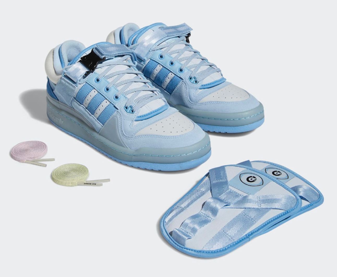 Bad Bunny x adidas Forum Buckle Low Blue Tint GY4900 Release Date