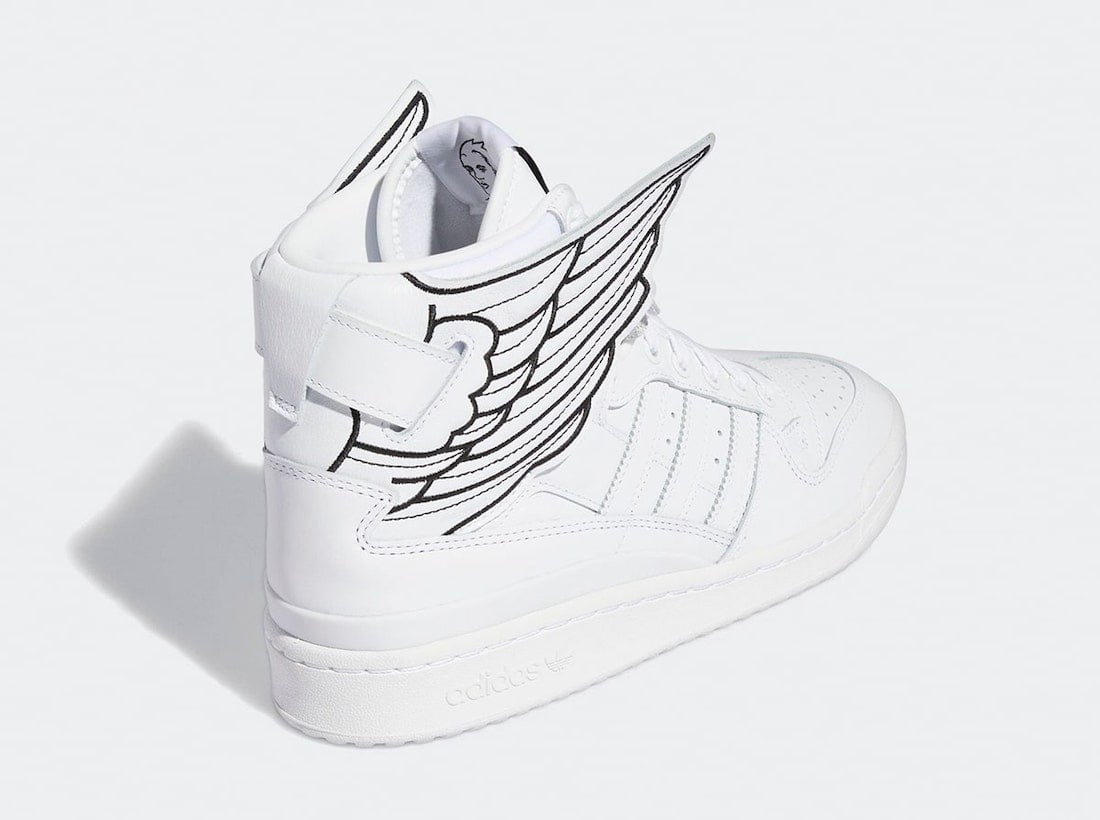 Jeremy Scott adidas Forum Hi Wings 4.0 White Black GX9445 Release Date Info