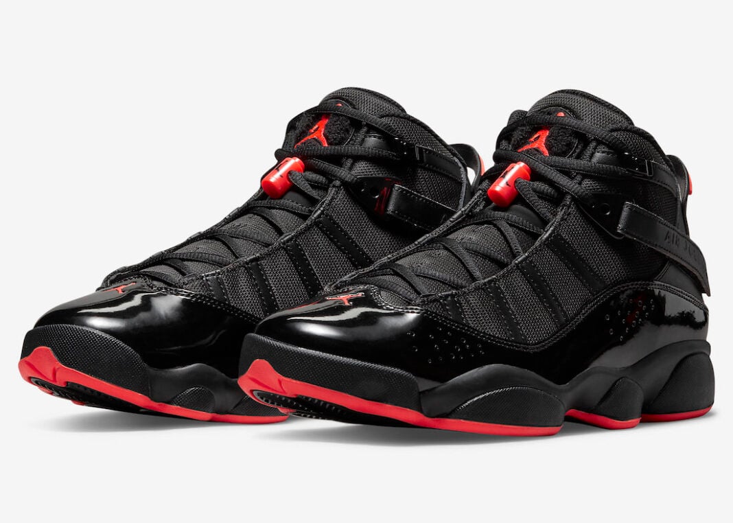 jordan 6 rings black and red