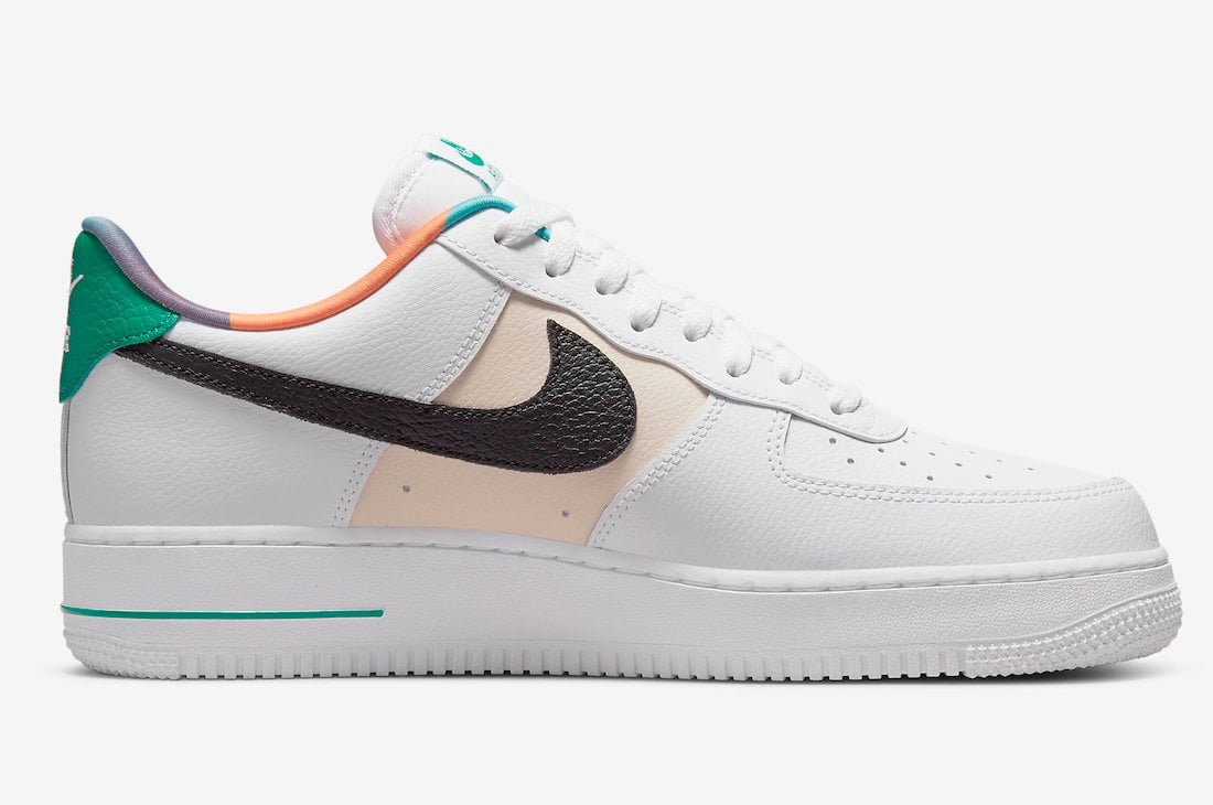 Nike Air Force 1 Low EMB White Malachite Pearl White DM0109-100 Release Date Info