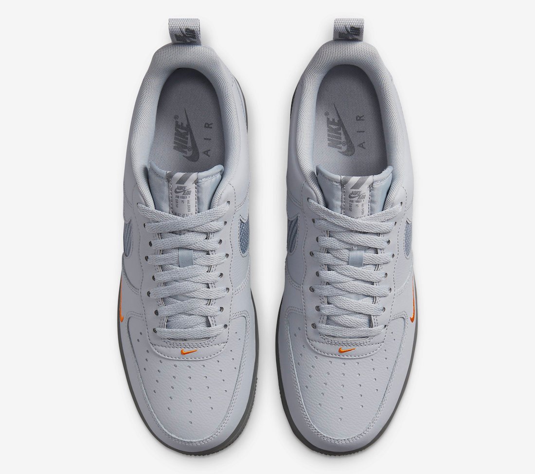 Nike Air Force 1 Low Grey Orange DR0155-001 Release Date Info