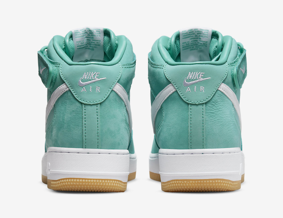 Nike Air Force 1 Mid Turquoise DV2219-300 Release Date Info