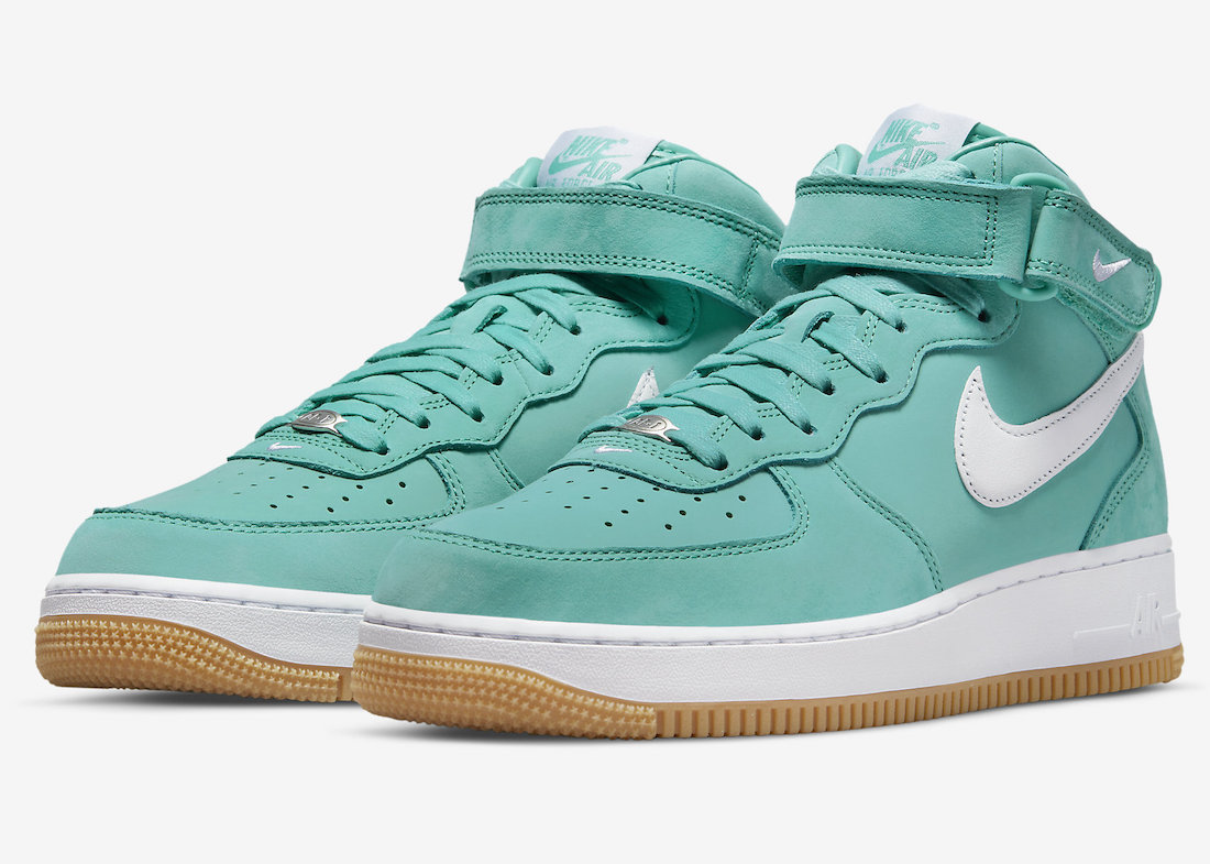 Nike Air Force 1 Mid Turquoise DV2219-300 Release Date Info